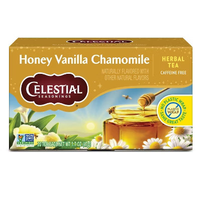 Celestial Seasonings Honey Vanilla Chamomile Herbal Tea Bags - Caffeine Free - 20ct | Target