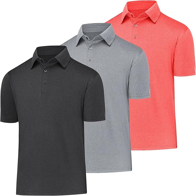 BALENNZ Golf Polos for Men Quick-Dry Athletic Mens Polo Shirts Short Sleeve Summer Casual Moistur... | Amazon (US)