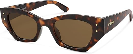 SOJOS Retro Trendy Polarized Sunglasses For Women Narrow Cat Eye Womens Shades SJ2346 | Amazon (US)