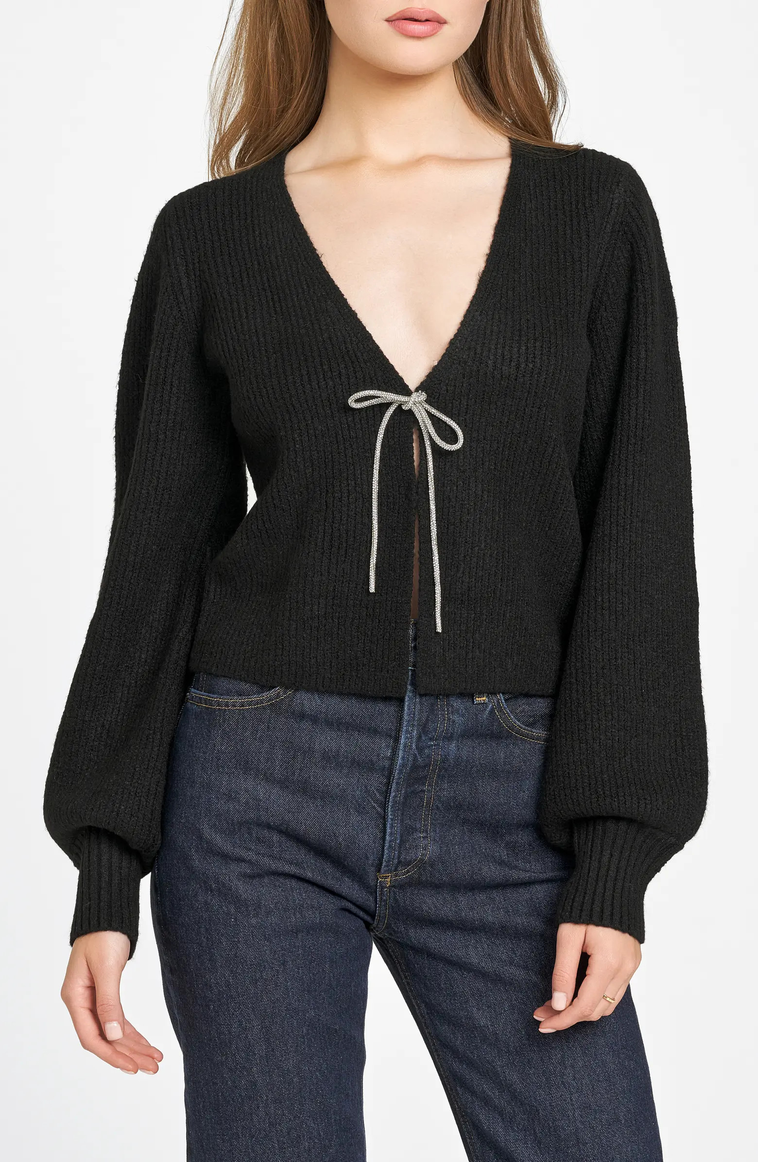WAYF Lila Crystal Tie Cardigan | Nordstrom | Nordstrom