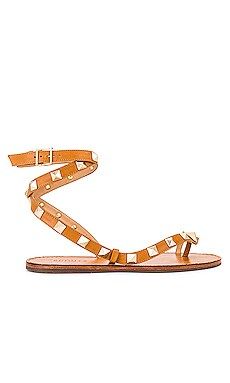 Schutz Courtney Studs Sandal in Golden Ochre from Revolve.com | Revolve Clothing (Global)