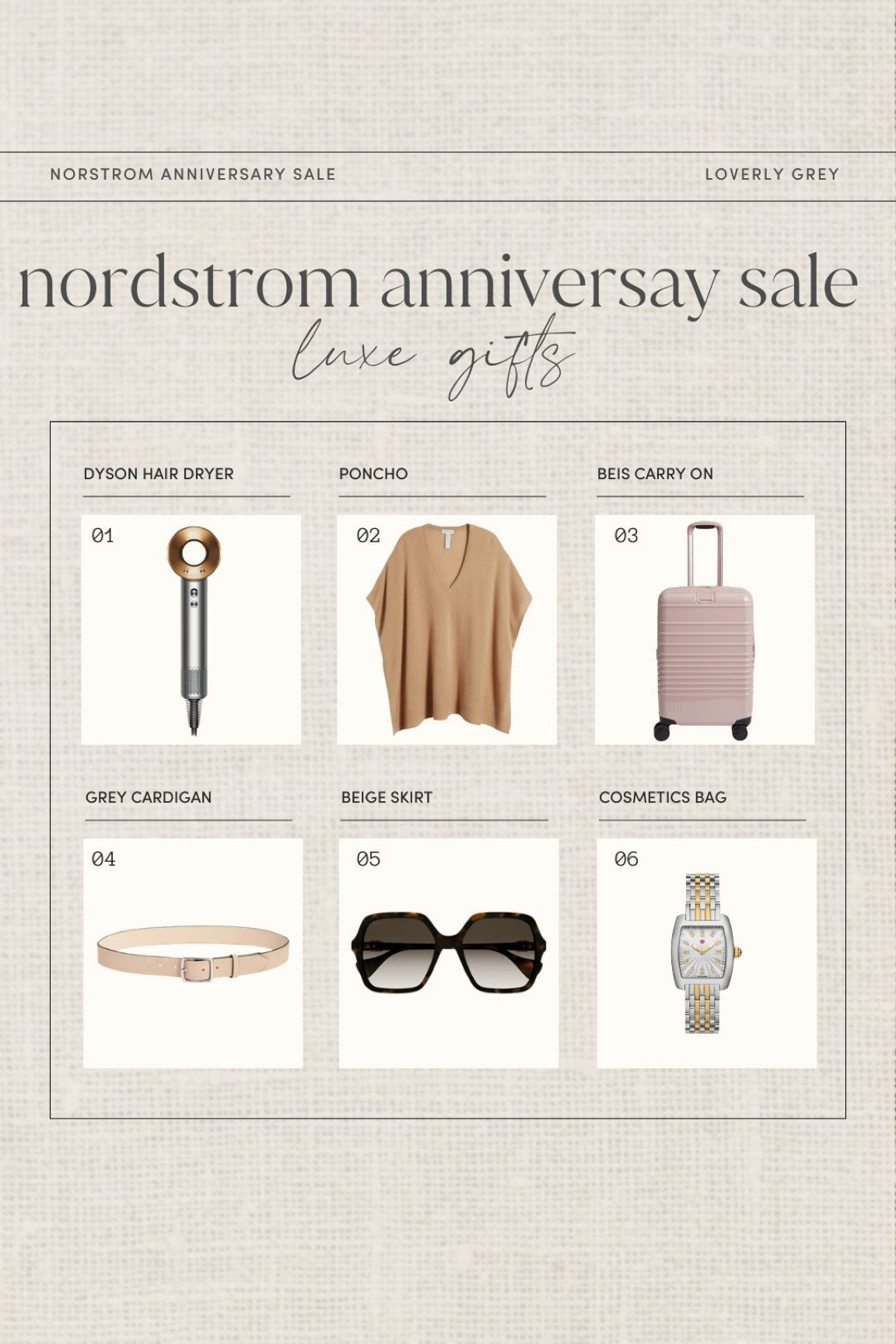 Nordstrom Anniversary Sale luxe gift guide. This wool and cashmere poncho is the perfect transitional piece. Now is a great time to Grab this Dyson blow dryer while it's on sale. Loverly Grey, NSale

#LTKSaleAlert #LTKStyleTip #LTKxNSale