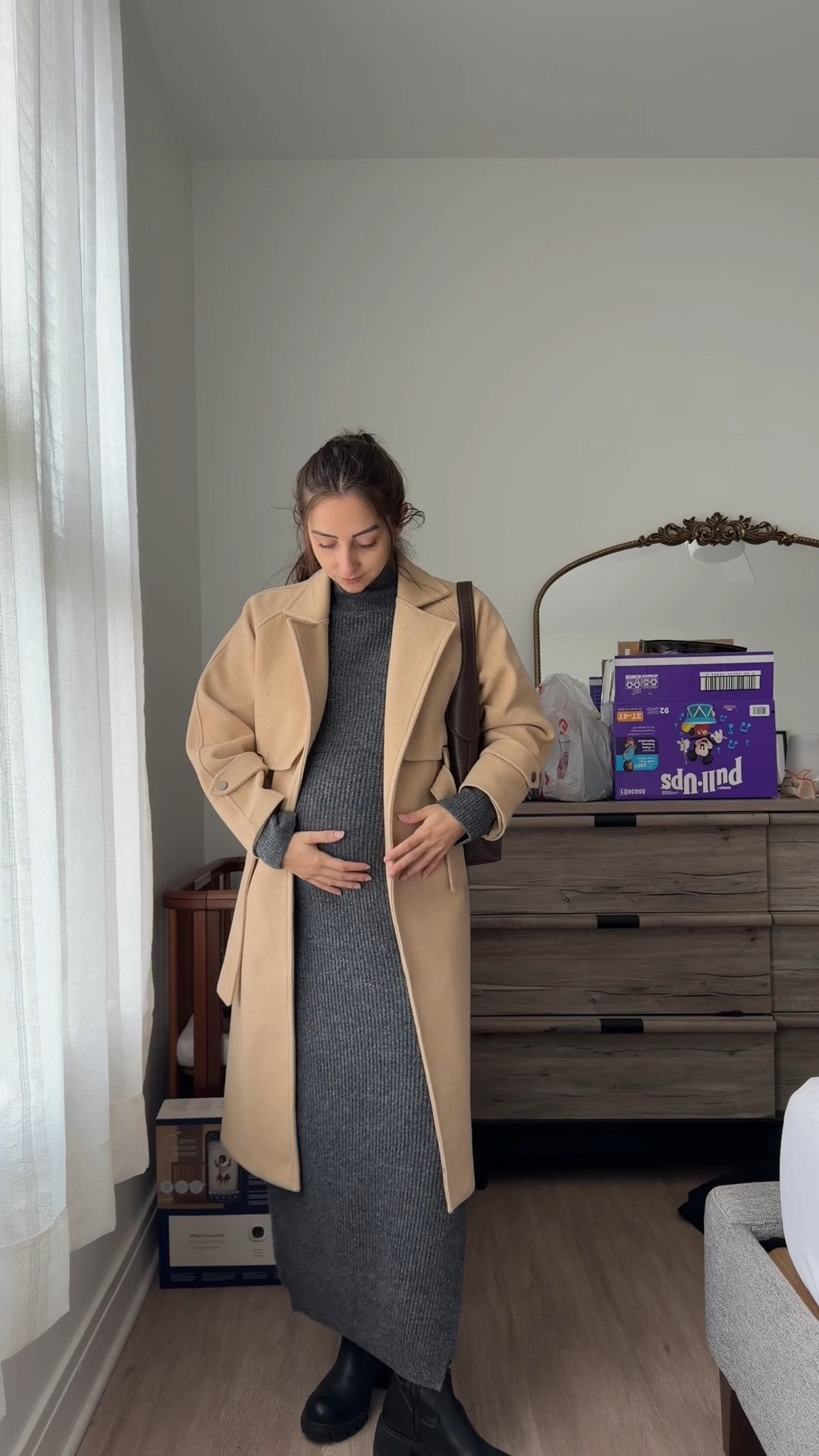 bump-friendly maxi sweater dress maternity outfit 

#LTKBump #LTKPetite #LTKBaby