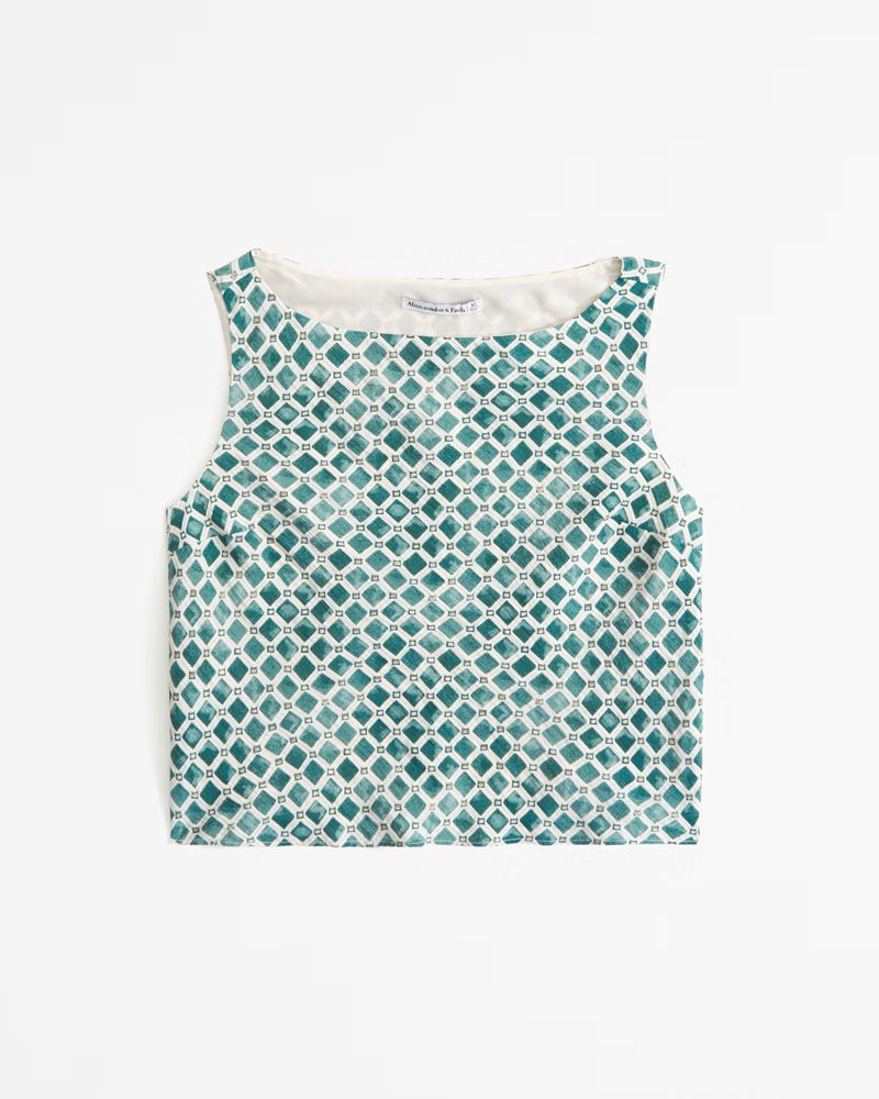 Women's Crinkle Textured Shell Set Top | Women's Matching Sets | Abercrombie.com | Abercrombie & Fitch (US)