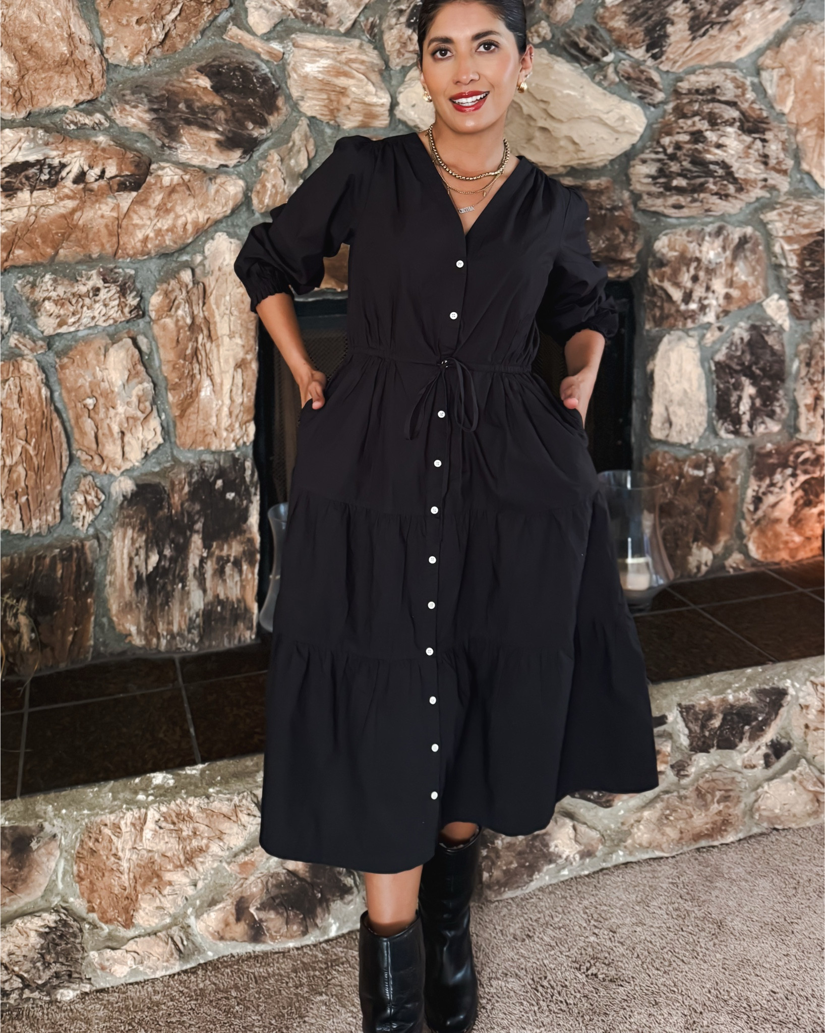 Luxury meets everyday comfort 🤍 Wearing the Trovata black poplin dress and the Grace Classic Shirt in olive (size XS)—timeless, elevated, and effortlessly chic. These pieces are beautifully made with a polished yet relaxed fit, perfect for styling casual or dressed up. Classic silhouettes, breathable fabrics, and that quiet-luxury feel I love for everyday wear.

Trovata dress, black poplin dress, luxury everyday dress, Trovata grace classic shirt, olive button down shirt, classic shirt women, quiet luxury outfit, elevated casual style, timeless wardrobe staples, minimalist fashion women, chic everyday outfit, comfortable luxury clothing, capsule wardrobe pieces, dress up or down outfit, effortless style women, premium fabric clothing, size XS outfit inspiration

#LTKSeasonal #LTKWorkwear #LTKootd