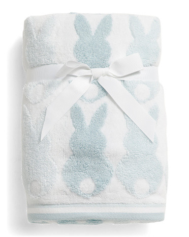 Set Of 2 Bunny Rows Hand Towels | TJ Maxx