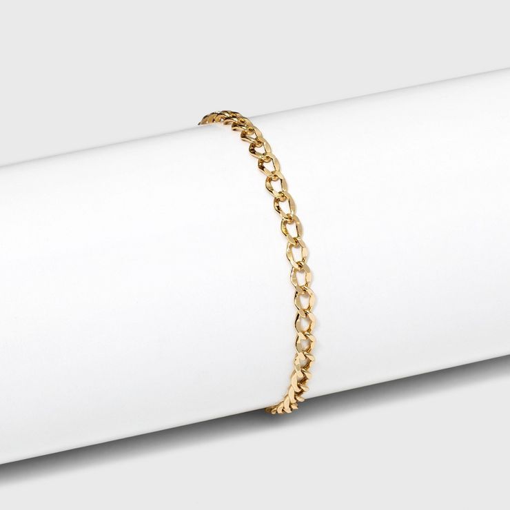 14K Gold Plated Chain Bracelet - A New Day™ | Target