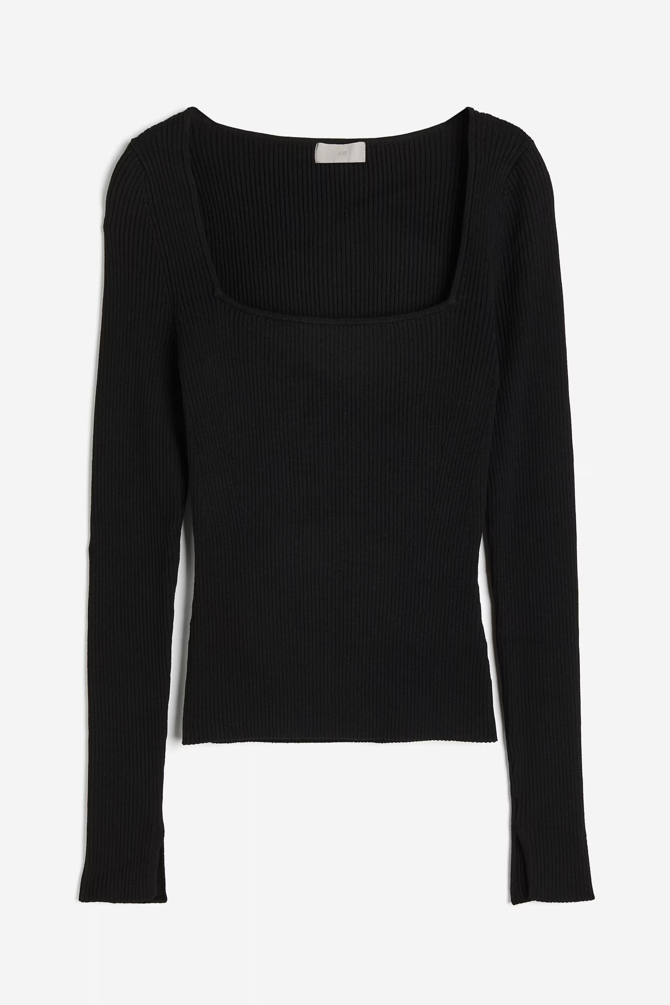 Square-neck Rib-knit Top | H&M (US + CA)