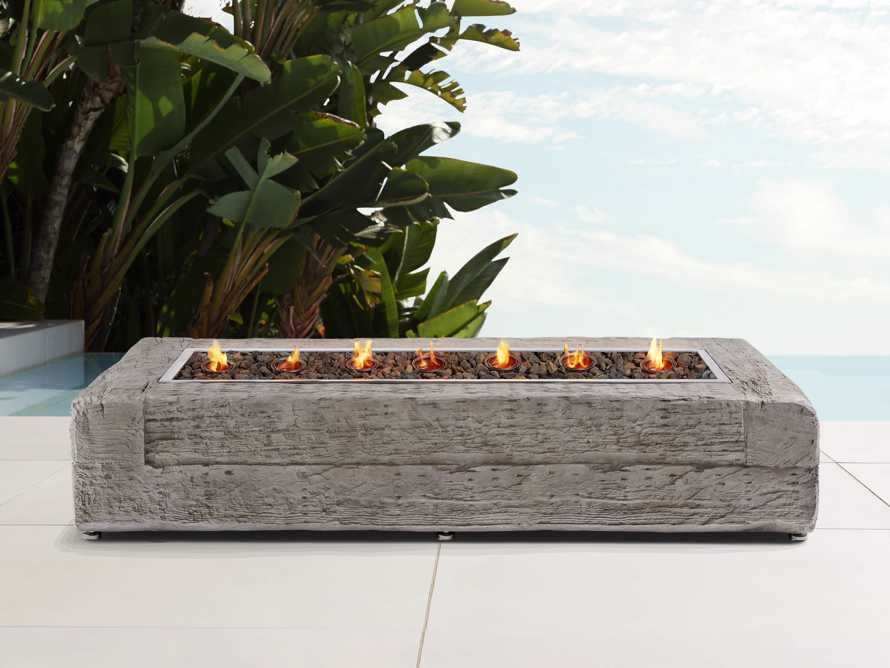 Outdoor 67"" Rectangle Outdoor Fire Pit Table Cover | Arhaus