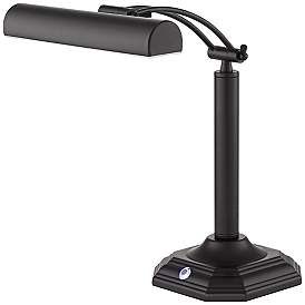 Grady Bankers Black Bronze Finish Adjustable LED Piano Desk Lamp | www.lampsplus.com | Lamps Plus