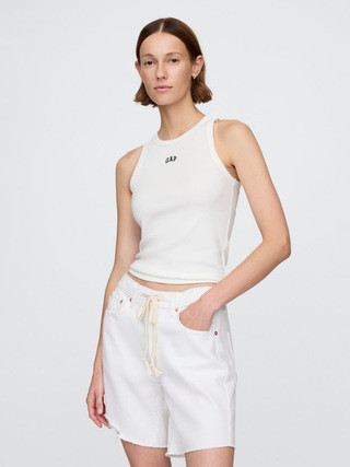 Modern Rib Logo Halter Top | Gap (US)