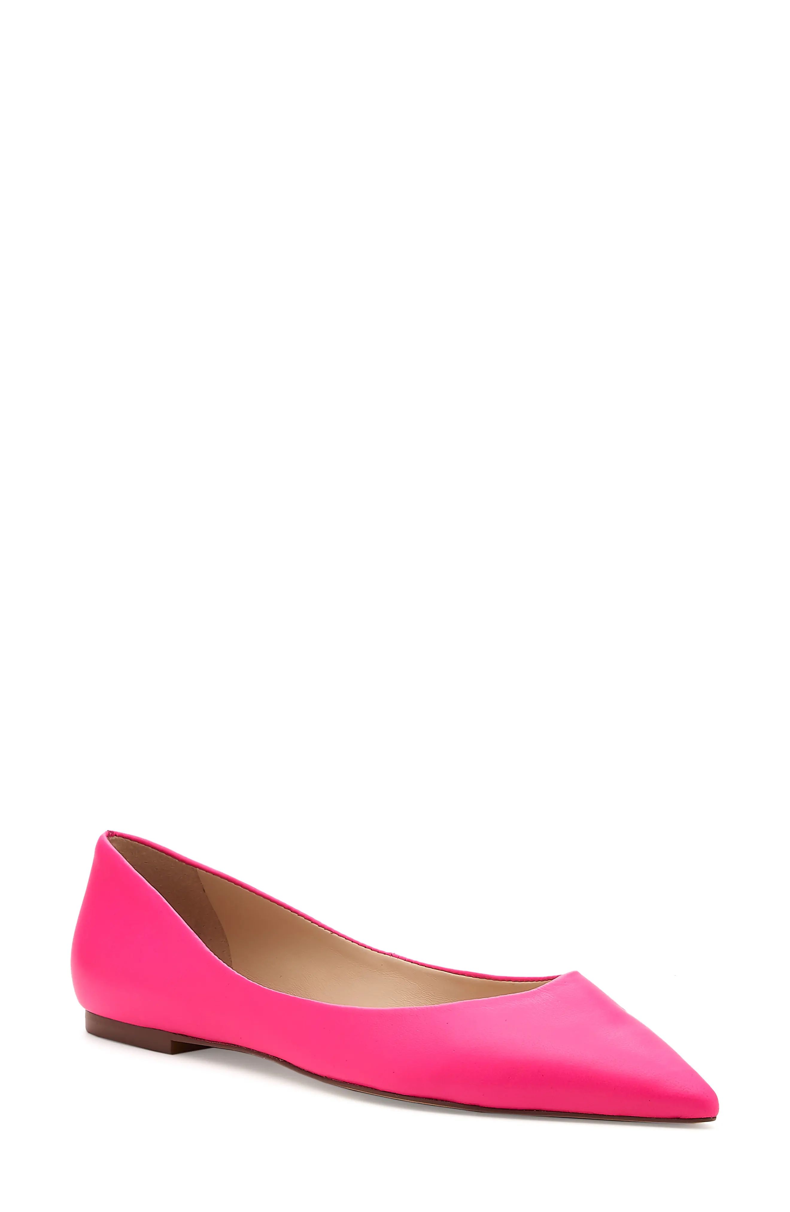 Botkier Annika Pointed Toe Flat in Glow Pink at Nordstrom, Size 5.5 | Nordstrom