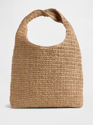 Slouchy Straw Tote Bag | Gap (US)