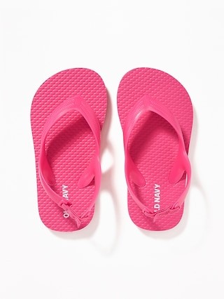 Solid-Color Flip-Flops For Toddler Girls | Old Navy US