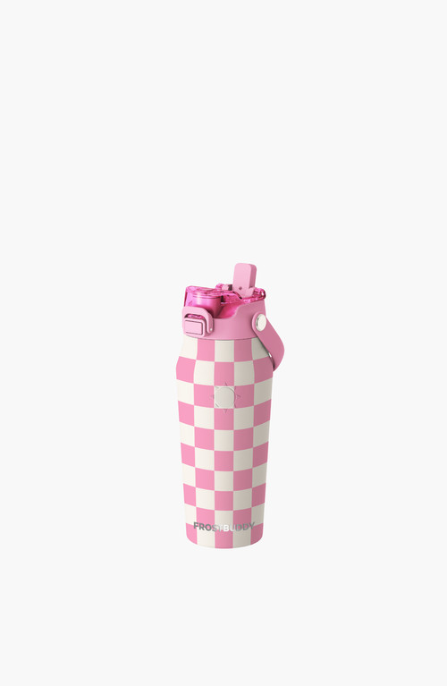 Frost Buddy Buddy Water Bottle 16oz in Pink Checkered at Nordstrom | Nordstrom