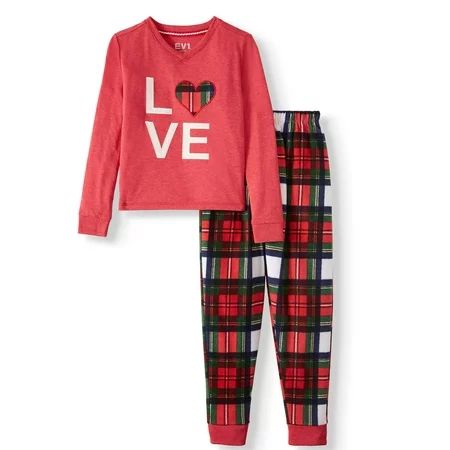 EV1 from Ellen DeGeneres Love Pajama Pant Set Girl's | Walmart (US)
