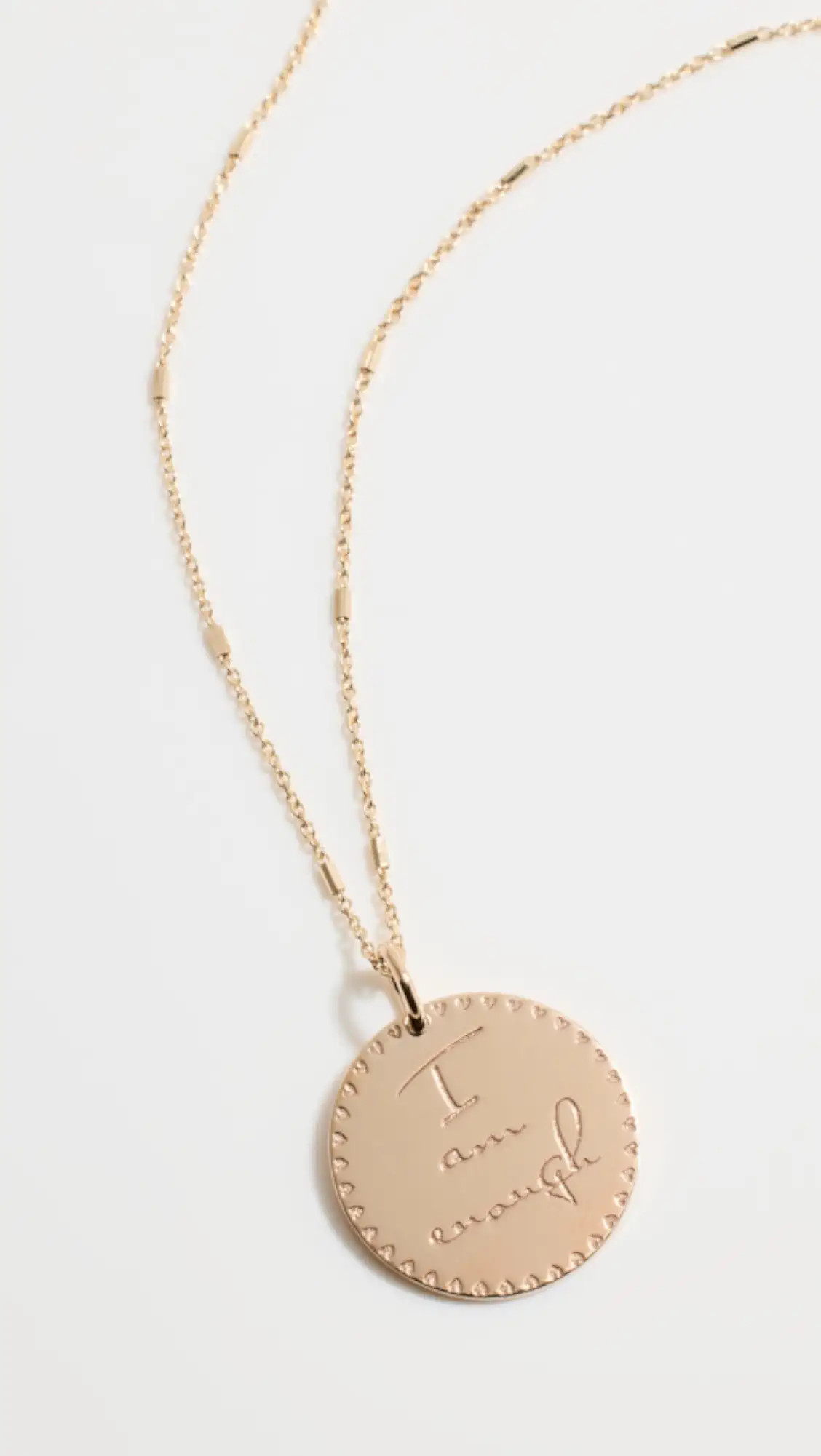 Zoe Chicco 14k I AM ENOUGH Necklace | Shopbop | Shopbop
