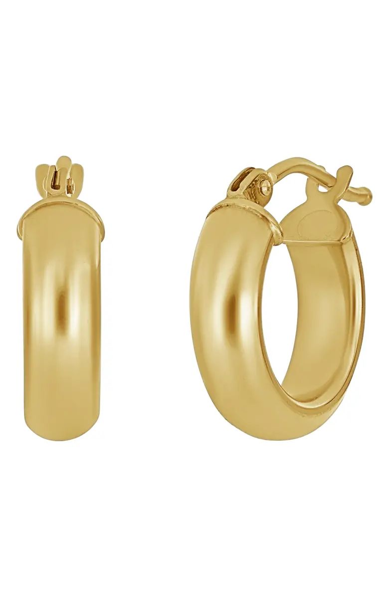 Essentials 14K Gold Smooth Hoop Earrings | Nordstrom