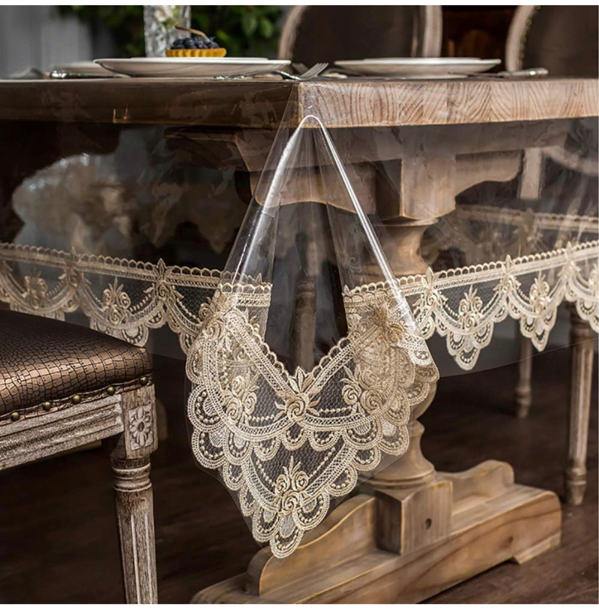 The modern tablecloth 🤍🤎 love the vintage vibe. This one is the champagne color

Rectangle lace vinyl waterproof tablecloth for any occasion, bust especially tea parties and holidays 

#LTKhome #LTKHoliday #LTKparties