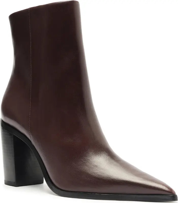 Mikki Pointed Toe Block Heel Bootie (Women) | Nordstrom