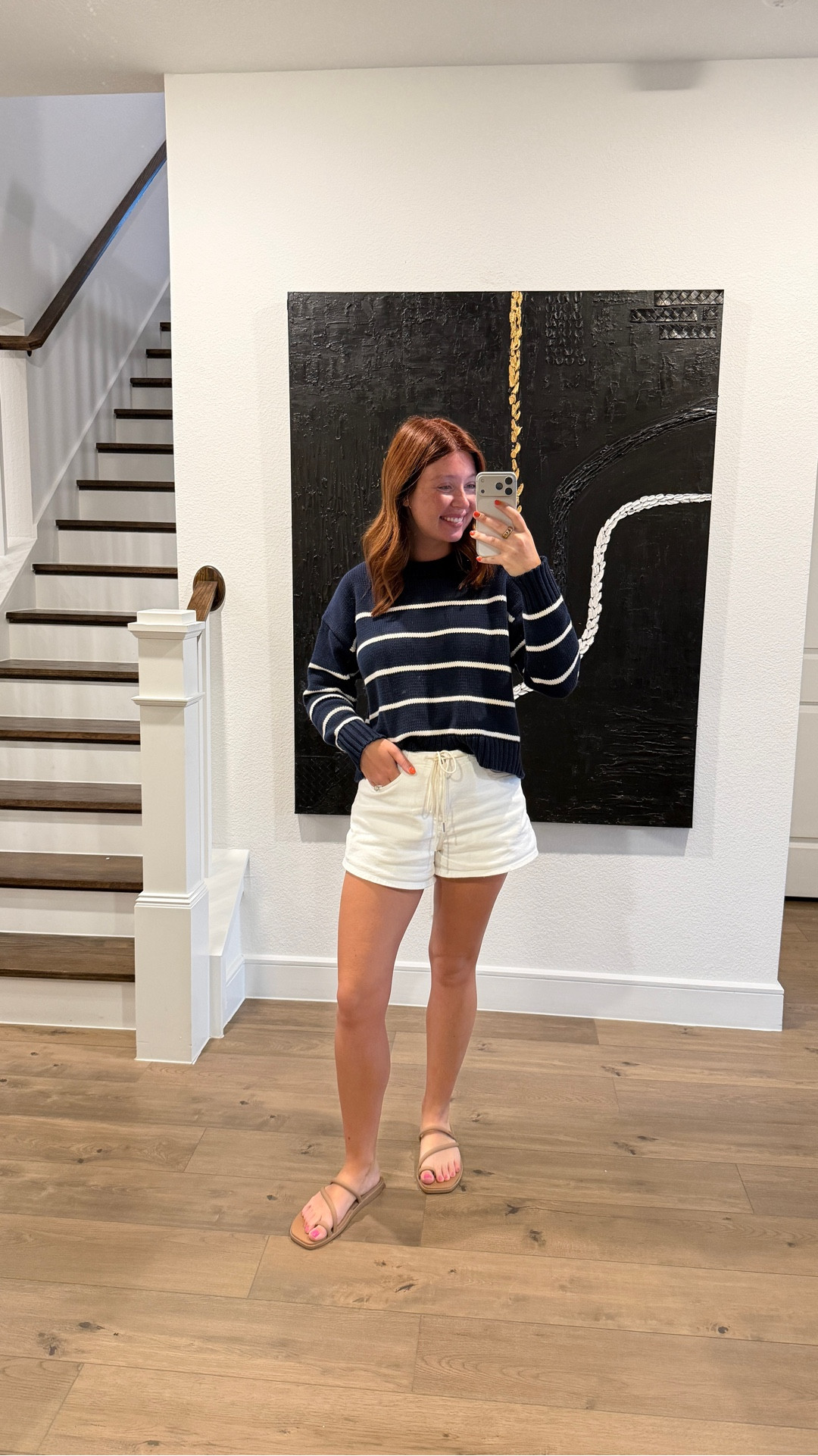 School drop off outfit of the day 

Wearing a medium in the sweater and size 28 in the shorts 

#LTKdayinmylife #LTKootd #LTKmomlife