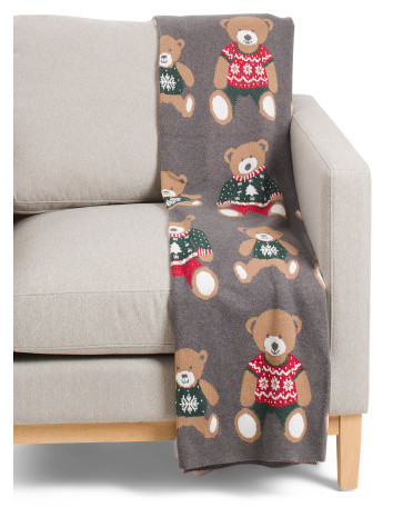 Teddy Bear Throw | Polyester/Cotton | Marshalls