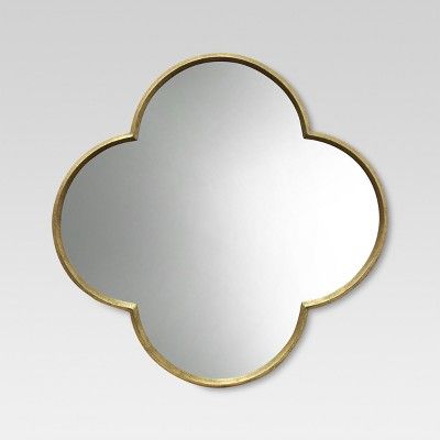 Quatrefoil Decorative Wall Mirror Gold Finish - Threshold™ | Target