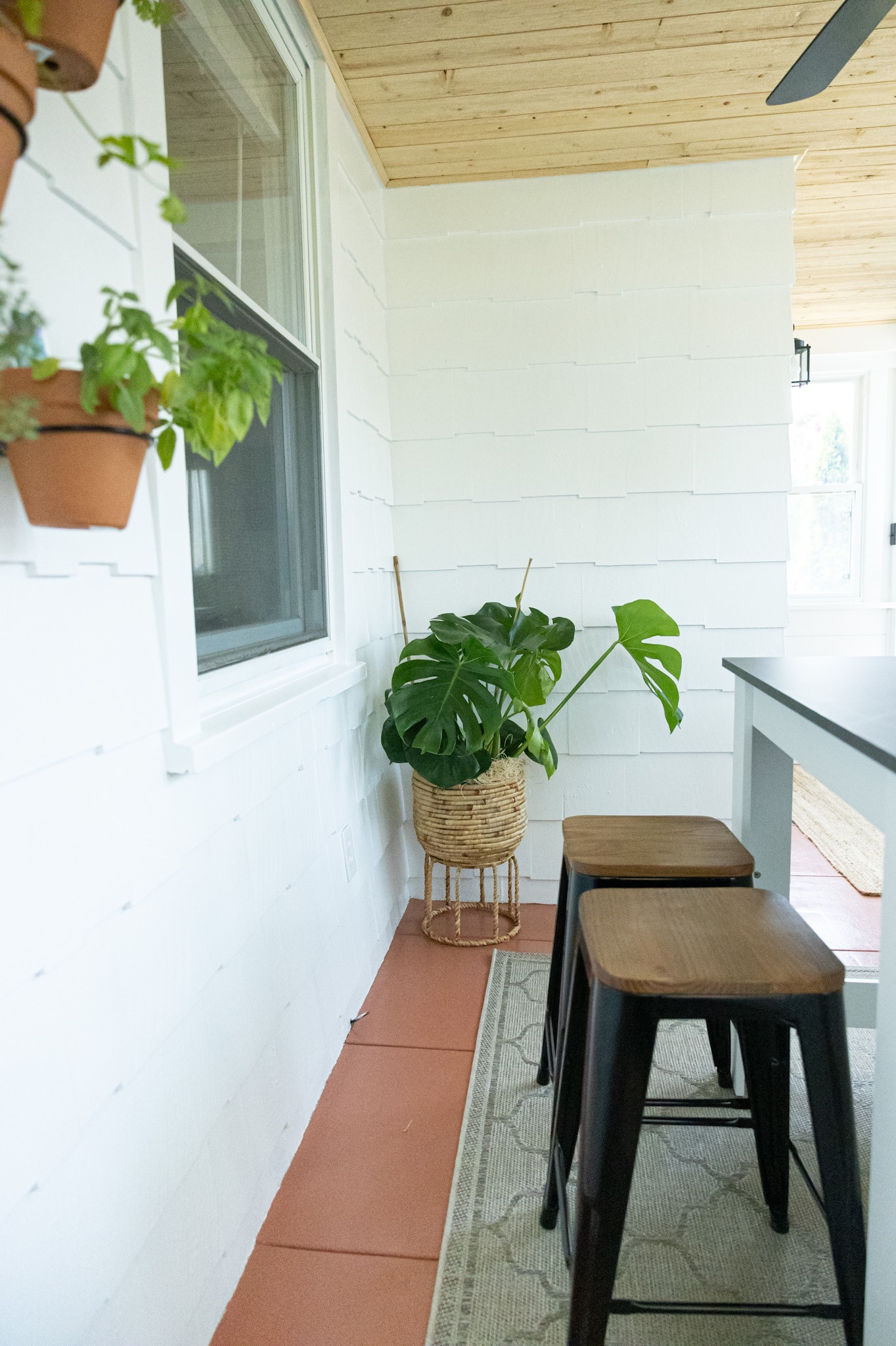 Sunroom kitchen photography studio with tropical plants and fresh herb wall. Complete with a kitchen island and barstools. 🌿📸

#LTKSeasonal #LTKhome #LTKunder100