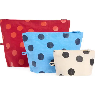 Baggu Go 3-Piece Pouch Set in Polka Dot Mix at Nordstrom | Nordstrom