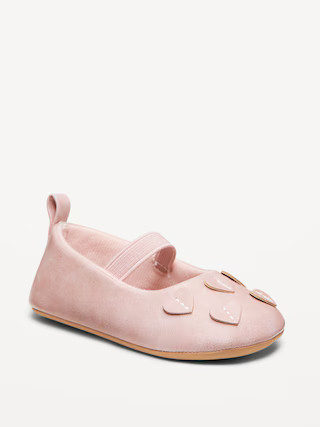 Faux-Suede Heart Ballet Flats for Baby | Old Navy (US)