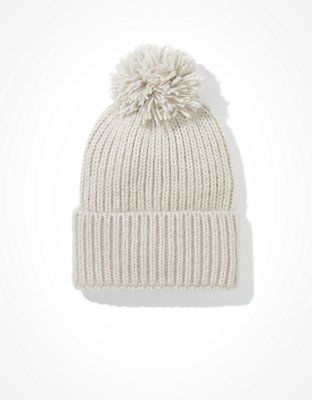 AE Ribbed Pom Beanie | American Eagle Outfitters (US & CA)