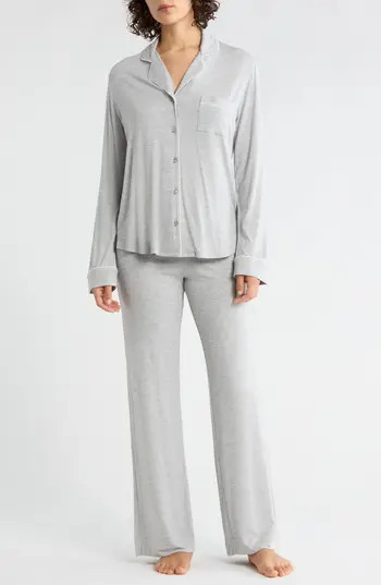 NORDSTROM RACK Tranquility Long Sleeve Shirt & Pants Pajamas in Grey Heather at Nordstrom Rack, Size Medium | Nordstrom Rack