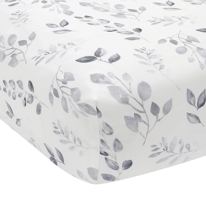Lambs & Ivy Painted Forest Cotton Fitted Crib Sheet - Gray, White, Outdoors | Amazon (US)