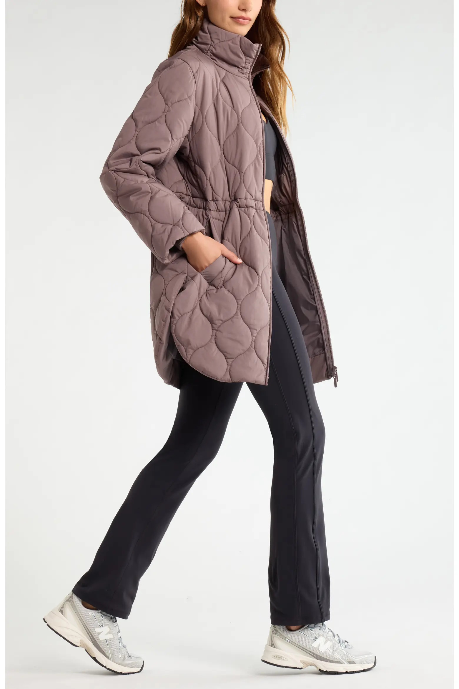 Skyline Longline Quilted Jacket (Women) | Nordstrom | Nordstrom