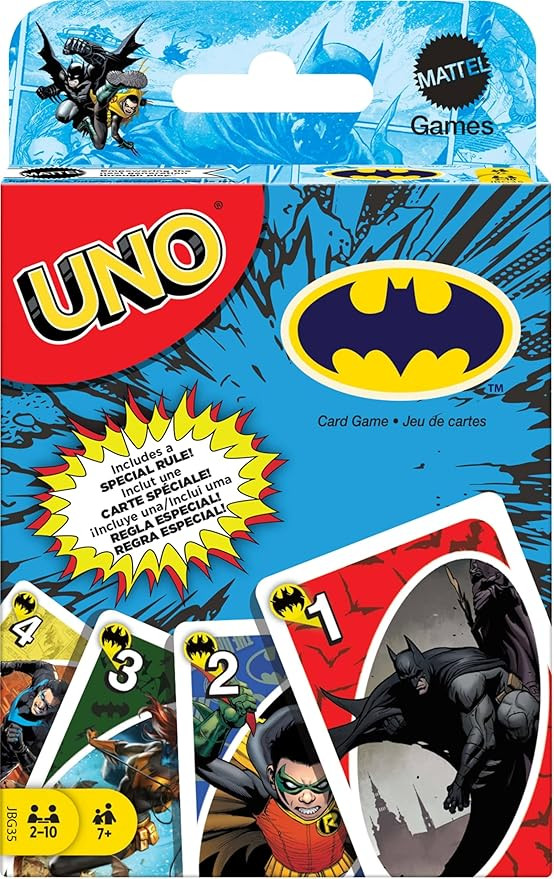 Mattel Games UNO Batman Card Game for Kids, Adults & Family with Collectible Deck & Special Rule ... | Amazon (US)