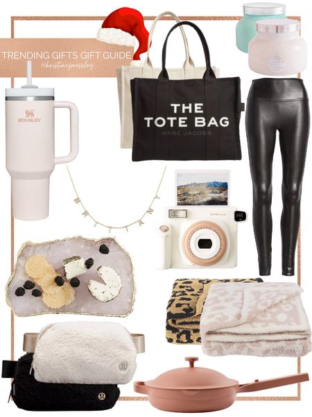 Trending gift gift guide. Basic girl gifts. Stanley. Viral gifts. Name necklace. Instax camera. Spanx faux leather leggings. Capri blue candle. Belt bag. Fleece lined belt bag. Cheeseboard. Charcuterie board. Barefoot dreams blanket. Daughter gift. Sister gift. Wife gift. Girlfriend gift. Favorite gifts. Popular gifts. Mom gifts. Easy gift. Trendy gifts. 

#LTKhome #LTKitbag #LTKHoliday