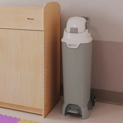 Foundations Pro Hands-Free Diaper Pail with Wheels | Wayfair North America