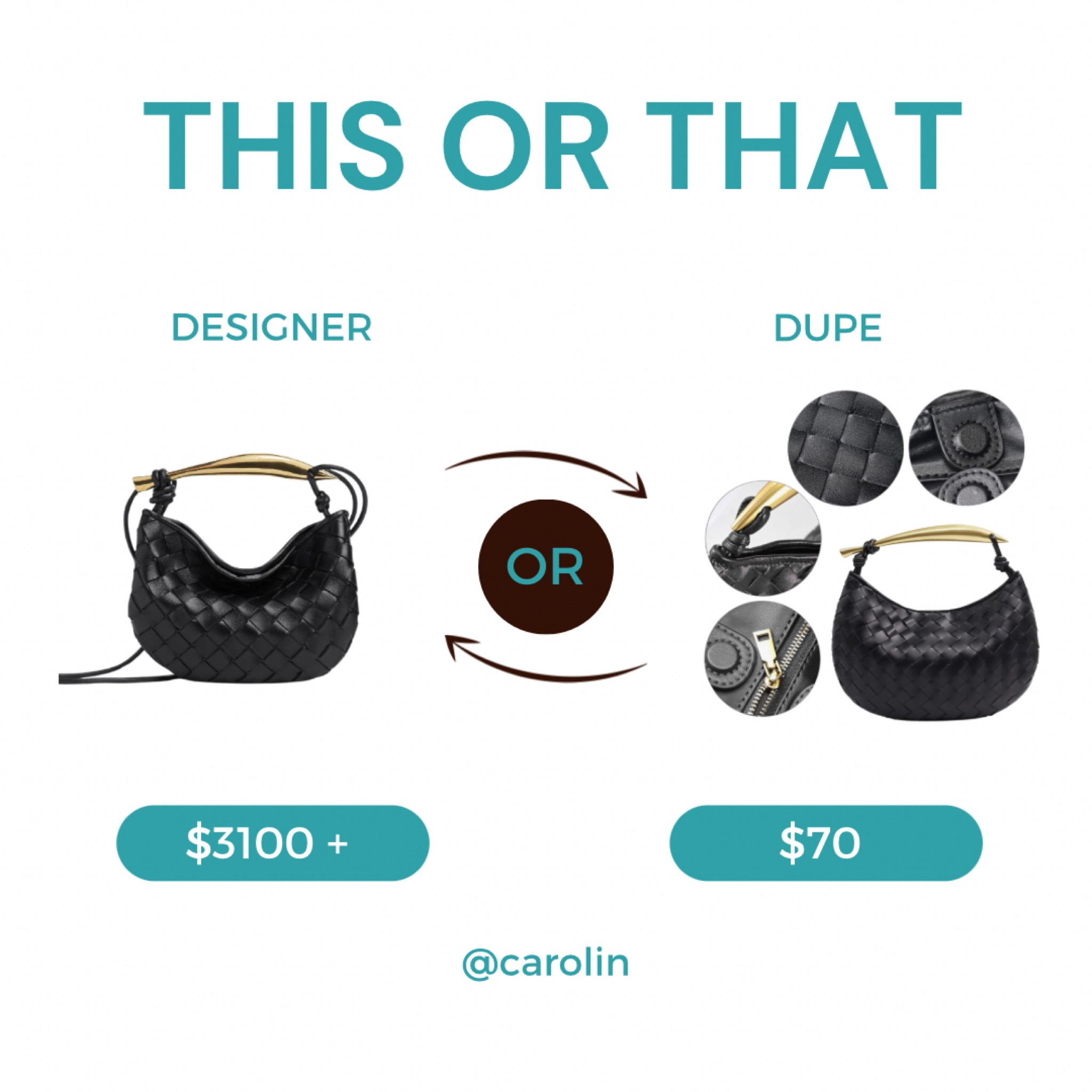 For the person who doesn’t have the designer budget, but still wants to be fashionable. 

#designerdupe #bagdupes


#LTKstyletip #LTKfindsunder100 #LTKitbag