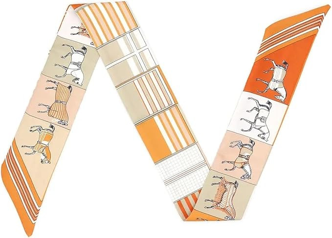 Horse Skinny Scarf for Women - Bag, Purse, Handbag, Hair, Handle, Accessory, Gift | Amazon (US)