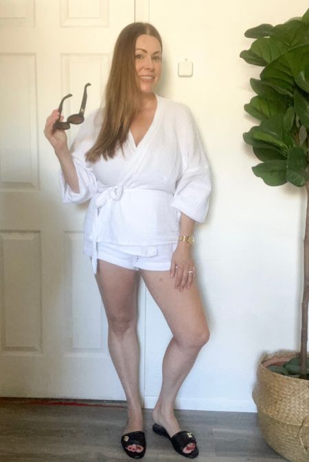 Summer outfit
Mom outfit
Target slides
Casual outfit
Commense set
White set
Wrap top 
Linen set
Linen shorts


#LTKStyleTip #LTKFindsUnder50 #LTKFindsUnder100