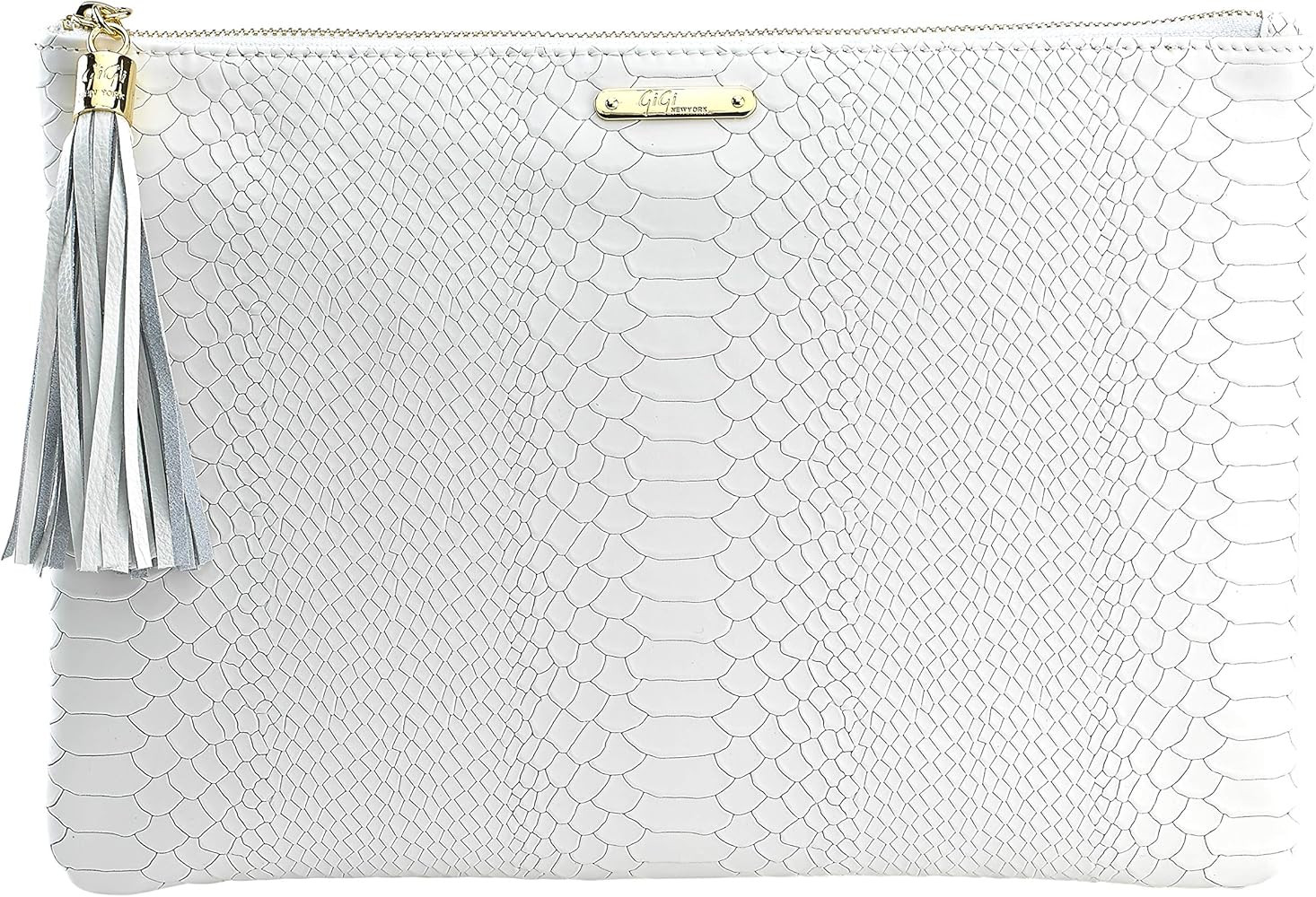 GiGi New York Women's Uber Embossed Python Clutch | Amazon (US)