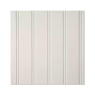 EUCATILE 32 sq. ft. 3/16 in. x 48 in. x 96 in. Beadboard White True Bead Panel 975-759 - The Home... | The Home Depot