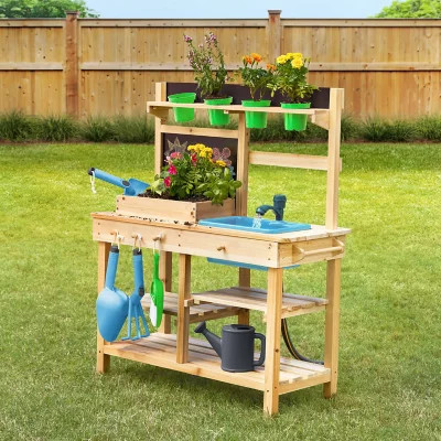 Member's Mark Outdoor Wooden Mud Kitchen | Sam's Club