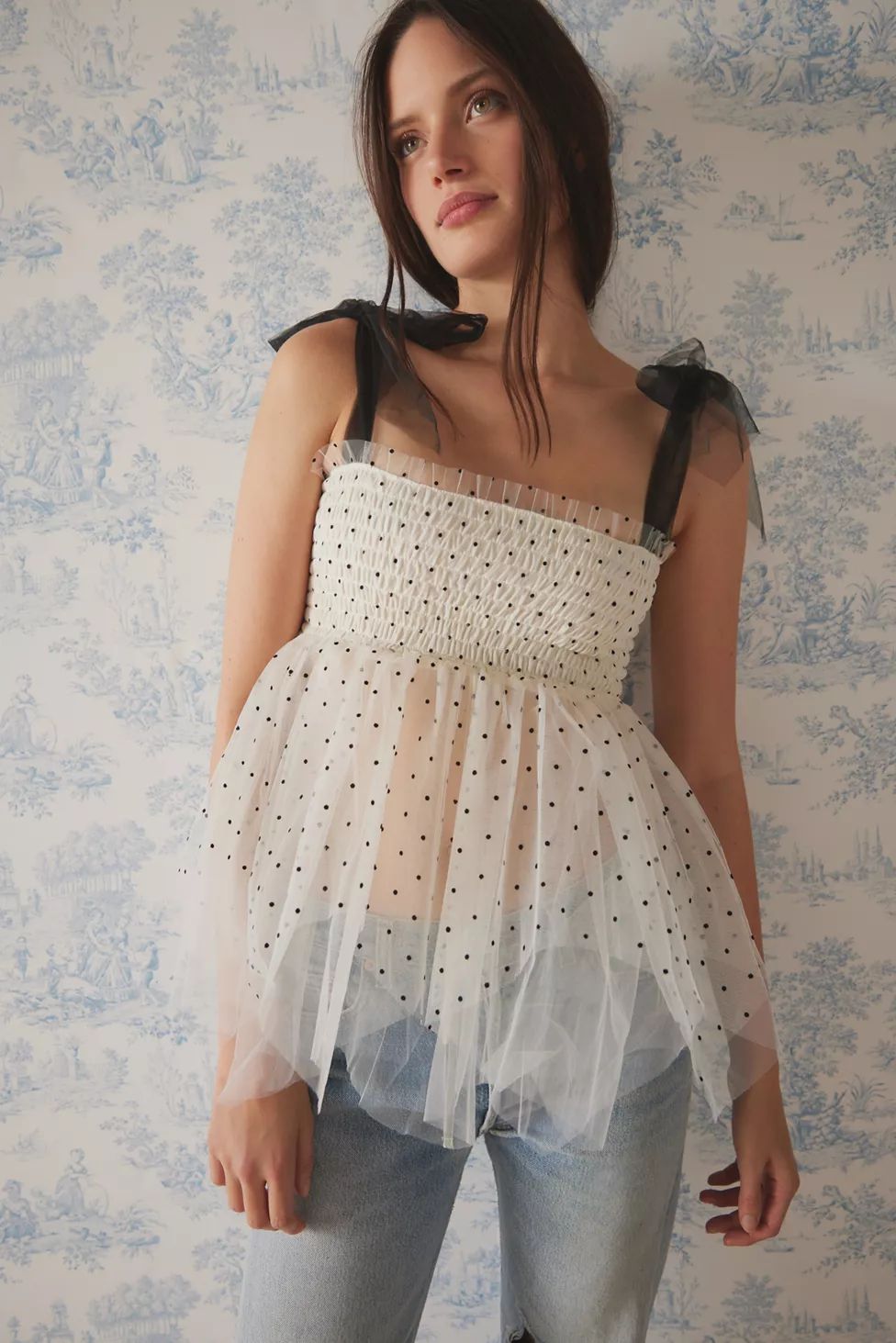 Kimchi Blue Tiffany Tulle Babydoll Cami | Urban Outfitters (US and RoW)
