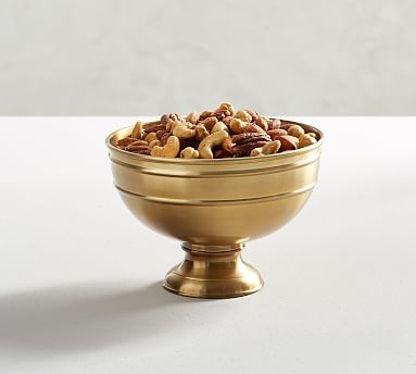 Antique Gold Footed Snack Bowl | Pottery Barn (US)
