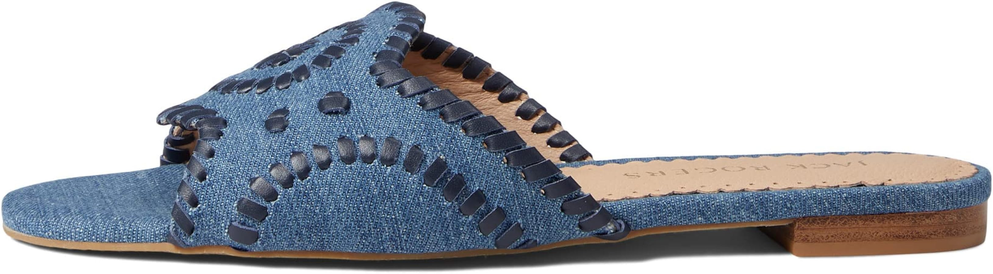 Jack Rogers womens Thompson Slide Denim | Amazon (US)