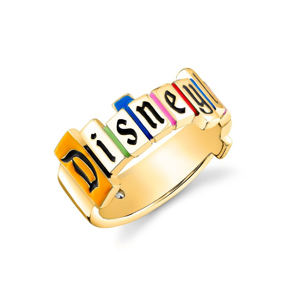 Disneyland Marquee Ring by CRISLU – Gold | Disney Store