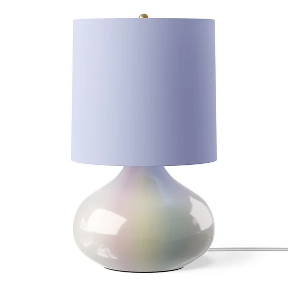Mainstays Kids 14" Iridescent Table Lamp with Aqua Shade | Walmart (US)