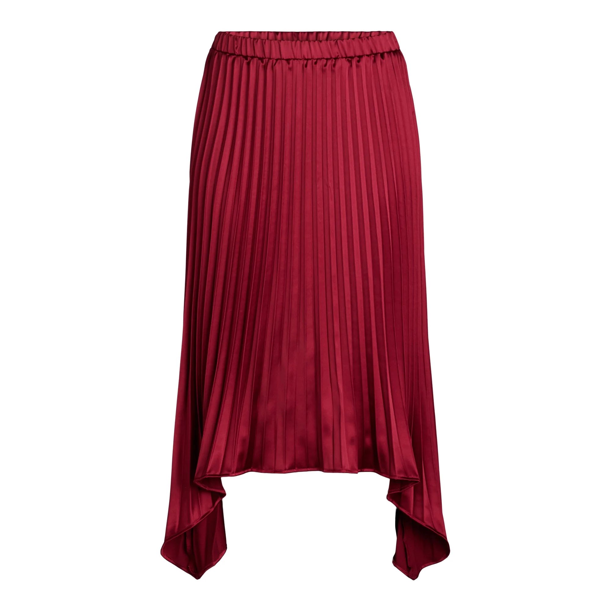 Scoop Women’s Pleated Midi Skirt, Sizes XS-XXL | Walmart (US)