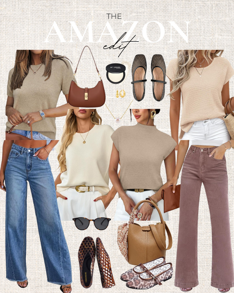 These Amazon Fashion Finds are full of chic finds. The first three on this list are the Sampeel mock-neck top, GREAIDEA sleeveless sweater vest, and Sidefeel wide-leg jeans. This small crossbody bag is a cute way to style a fit. We are loving these ballet flats, too! 

 #LTKSeasonal #LTKSaleAlert #LTKTravel